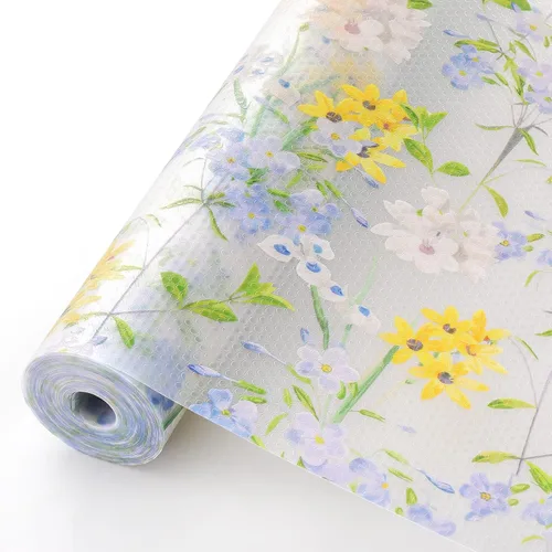 Miniatura 20 de Cooyes Revestimiento para estanterías – Revestimiento de gabinete y cajón no adhesivo prémium para cocina – Papel impermeable con patrón moderno