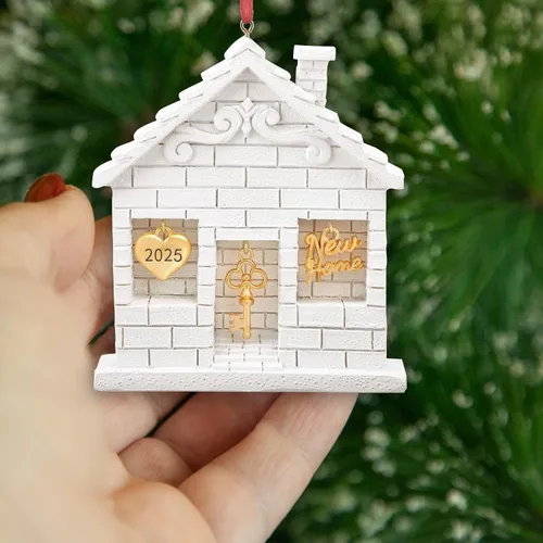 Miniatura 4 de Adorno de Navidad 2025 para decoración del hogar - divertido regalo de inauguración de la casa para nuevos propietarios, idea de regalo única