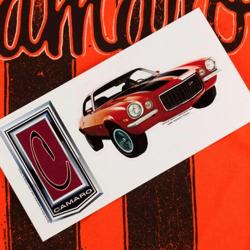 Miniatura 6 de Chevy Camaro Vintage Car Logo GM Collection T Shirt and Stickers