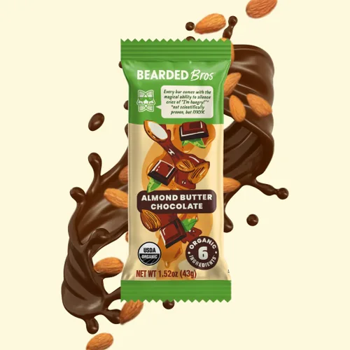 Miniatura 5 de Bearded Brothers Barras energéticas veganas orgánicas, sin gluten ni soja, paleo, enteras 30 Sin OMG, bajas glucémicas, altas en proteínas, fibra