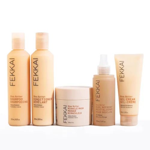 Miniatura 7 de FEKKAI Acondicionador de manteca de karité, 1 litro, hidrata e hidrata, reduce el encrespamiento en un 61% hasta 12 horas, libre de sulfatos