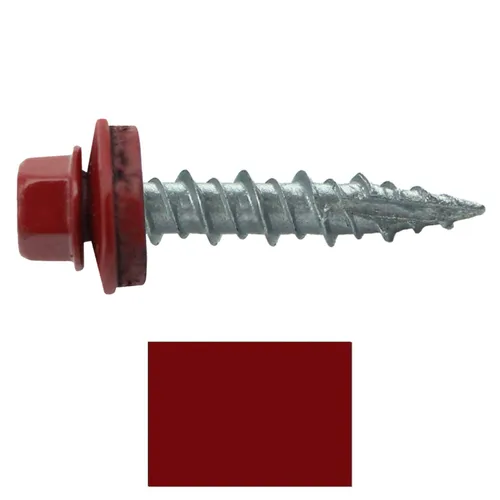 Miniatura 68 de Tornillos para techo de metal: (250) 10 x 1 sin pintura galvanizados con cabeza hexagonal para techo de chapa. Tornillos autoiniciados de metal