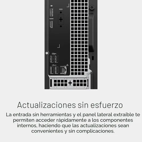 Miniatura 3 de Dell Slim Desktop ECS1250 - Procesador Intel Core Ultra 5-225, gráficos UHD, memoria de 16 GB, SSD M.2 de 512 GB, lector de tarjetas SD 3.0, teclado