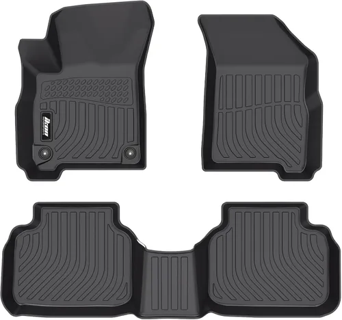Miniatura 20 de FREEMOTOR802 Compatible con Ford Maverick 2.5L híbrido 2022-2025, alfombrillas de piso negras moldeadas en 3D, protección para 1ª y 2ª fila