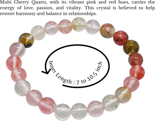 Miniatura 416 de Amazing Gemstone Crystal Bracelet for Women Men's Gifts - Protection Healing Crystal Bracelet - 8mm Gemstone Beaded Stretchable Bracelet Pulseras