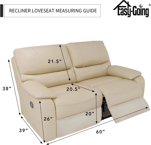 Miniatura 5 de Easy-Going - Funda elástica para sofá reclinable y sofá cama, 6 piezas, protector de muebles, suave, parte inferior elástica, tela jacquard