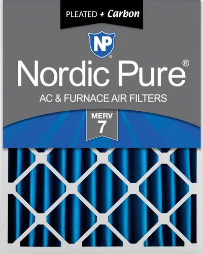 Miniatura 11 de Nordic Pure 12 x 24 x 4 (tamaño real: 11 1/2 x 23 3/8 x 3 5/8) de carbono puro plisado para reducción de olores Merv 8, filtro para horno, 1 paquete
