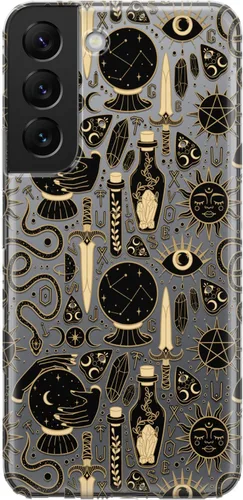 Miniatura 13 de Funda para teléfono compatible con Samsung Galaxy S25 S24 S23 Ultra S22 Plus S21 FE S20 Note 20 Witchcraft Dreamcatcher Tarot tarjetas, parachoques