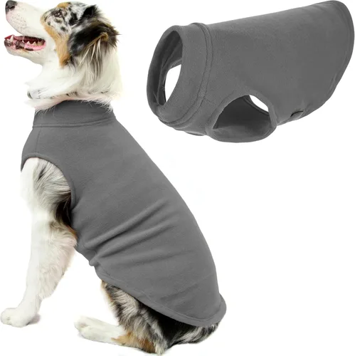 Miniatura 7 de Gooby - Chaleco de Vellón Elástico, Chaleco de Vellón Tipo Pullover Chaqueta Suéter para Perros, Azul Argyle, Extra Pequeño