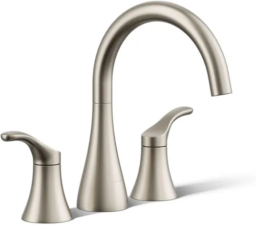 Miniatura 11 de KOHLER K-T26426-4-BL - Moldura simple para grifo de baño, metal duradero de alta calidad, resistente a la corrosión, diseño elegante, negro mate