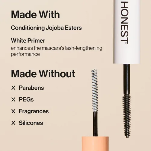 Miniatura 6 de Honest Beauty Extreme Length - Máscara voluminizadora limpia + paquete de delineador líquido vegano duradero Verificado por EWG + libre