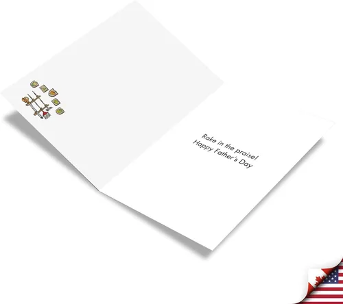 Miniatura 2 de NobleWorks - 1 tarjeta de felicitación del día del padre divertida - Tarjeta de humor para papá de hijo, hija, tarjeta de notas con sobre - Hojas