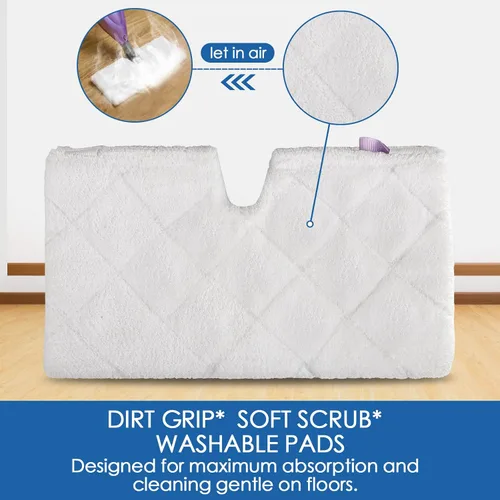 Miniatura 3 de S3501 S3601 - Almohadillas de repuesto para trapeador de vapor compatibles con Shark Steam Pocket Mop, almohadillas de repuesto Vacmop para Paquete