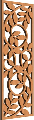Miniatura 128 de 9 3/8"W x 24 3/8"H x 1/4"T Utica Decorativo Fretwork Madera Paneles de Pared, Abedul