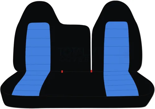 Miniatura 14 de Totally Covers Compatible con fundas de asiento de camión de dos tonos 1997-1998 Ford F-150 F-250 (banco dividido delantero 40/60) sin