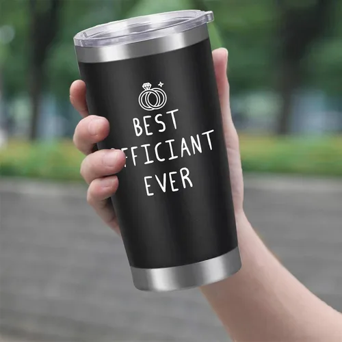 Miniatura 3 de Taza de café de regalo oficial de boda, regalo de novia y novio, regalo de agradecimiento para oficiante de boda, taza oficial de 20 onzas, taza