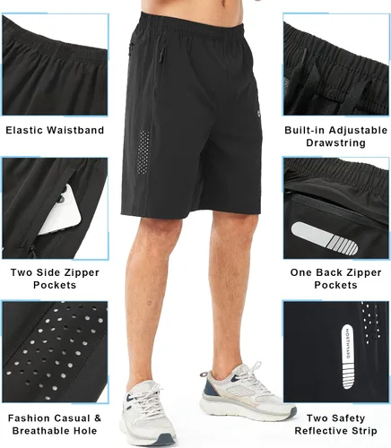 Miniatura 4 de NORTHYARD - Pantalones cortos deportivos para correr para hombres, ligeros, de secado rápido, 7, 5 o 9 pulgadas, para senderismo, deportes, gimnasio