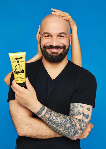 Miniatura 7 de Bee Bald Crema de Afeitar Premium SHAVE se Aplica Ligera y Suave, Increíblemente Tersa y Rápida Tanto para la Cara como para la Cabeza, 6 Fl Oz