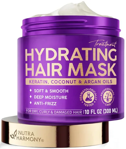 Mascarilla Hidratante para el Cabello – Post-Relajante para Cabello Dañado y Seco – Tratamiento de Queratina Acondicionador Profundo para Cabello