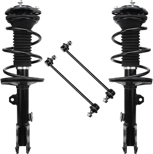 Miniatura 55 de Detroit Axle - Kit de puntales delanteros para Jeep Grand Cherokee 2005-2010 2006-2010 Commander 2007 2008 2009, 2 montajes rápidos de 2 barras
