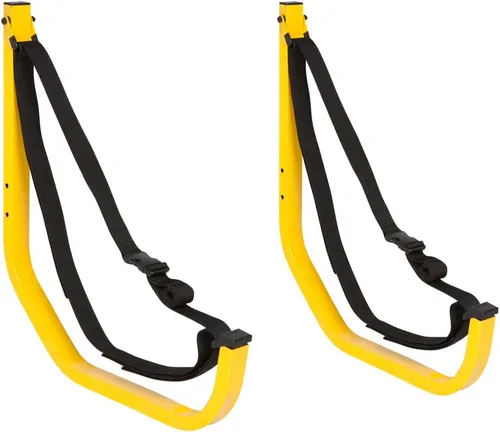 Suspenz Percha de almacenamiento para kayak canoa SUP para pared de garaje, interior y exterior, gancho para rejilla de arrendamiento, soporta hasta