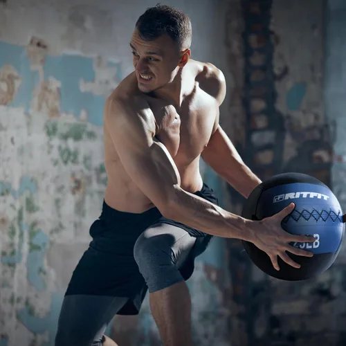 Miniatura 6 de RitFit Soft Medicine Ball/Wall Ball for Strength and Conditioning Workouts, Core Training