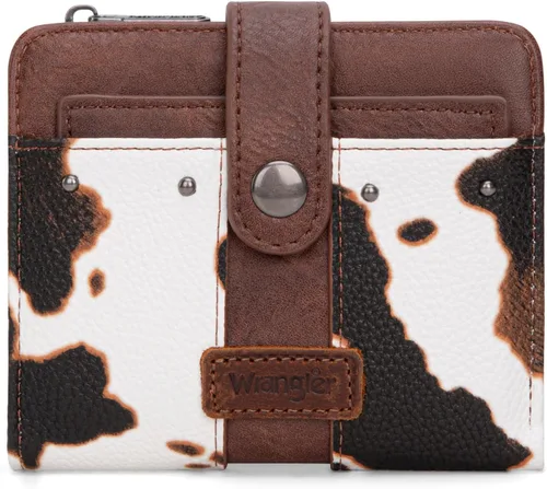 Miniatura 14 de Montana West X Wrangler billetera para mujer, billetera pequeña de dos caras para mujer, billetera para mujeres, billetera para tarjetas de crédito