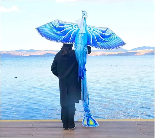 Miniatura 6 de HIIGH Kites Bluebird nueva cometa grande Phoenix Kite adulto deportes al aire libre cometa fácil de volar juego para niños