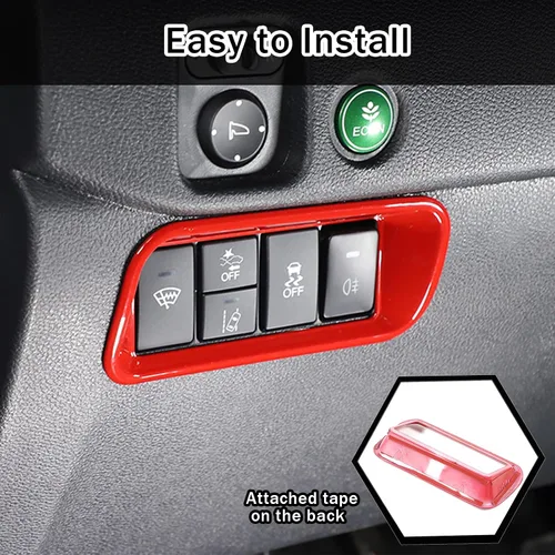 Miniatura 5 de Marco de botón de interruptor de ajuste de luz antiniebla para Honda Pilot 2016-2022/Ridgeline 2017-2023/Passport 2019-2023, accesorios protectores
