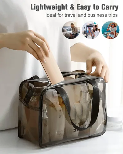 Miniatura 12 de FERYES Soporte para brochas de maquillaje de viaje, Negro, L, Simplicidad