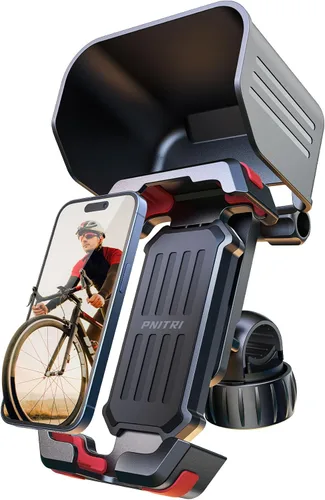 Miniatura 10 de Pnitri 2025 Nuevo Soporte de Teléfono para Bicicleta Actualizado para Manillar - Instalación Rápida 1S, Soporte de Teléfono para Motocicleta