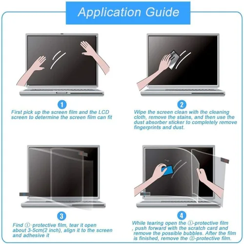 Miniatura 8 de 2 Piezas Protector de Pantalla para Laptop de 14 Pulgadas para HP/Dell/Sony/Samsung/Lenovo/Acer/MSI/LG/Razer Blade/Gateway/Chromebook 14" Relación