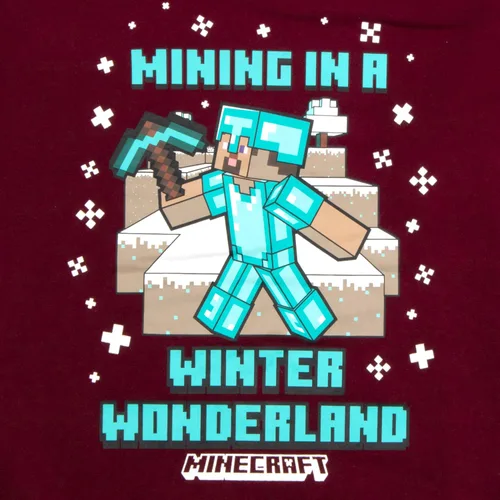 Miniatura 5 de Minecraft Conjunto de 2 piezas para niños, sudadera navideña y pantalones deportivos, paquete de 2 unidades para niños y niños pequeños