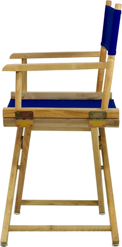 Miniatura 5 de Casual Home - Silla de director de 18 pulgadas con marco natural, lona azul real