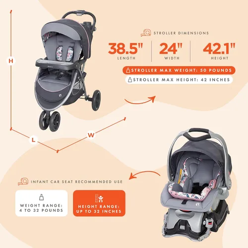 Miniatura 3 de Baby Trend Skyview Plus - Sistema de viaje para bebé color Bluebell