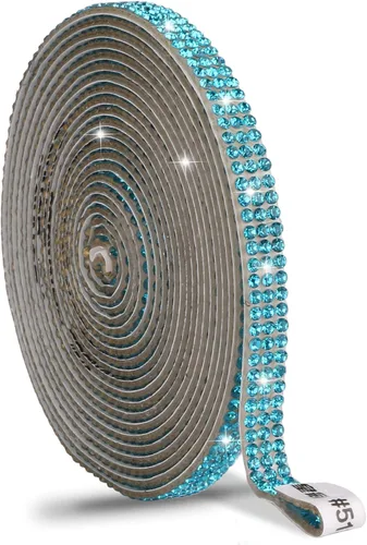 Miniatura 27 de Cinta de cristal autoadhesiva, calcomanías de diamantes de imitación para envoltura de regalos, manualidades, proyectos de decoración, bodas