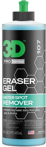 3D Eraser Gel Removedor de manchas de agua en gel – Fórmula de gel ácido para manchas de agua dura y depósitos minerales – Seguro para pintura,