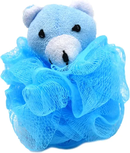 Miniatura 2 de Pelotas de baño con diseño de unicornio para niños y niñas, de malla, puf, esponja de baño exfoliante, limpiador corporal, accesorios de baño