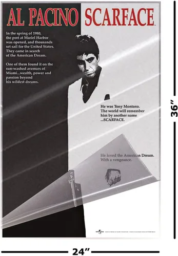 Miniatura 2 de POSTER STOP ONLINE Scarface - Póster de película (estilo regular) (tamaño: 24 x 36 pulgadas) (póster laminado)