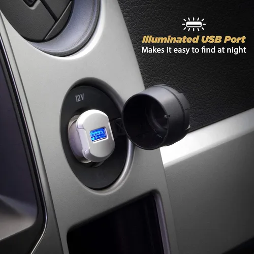 Miniatura 6 de Scosche USBC121M ReVolt - Encendedor de cigarrillos universal para un solo dispositivo, compacto con un puerto USB, carga rápida, un dispositivo