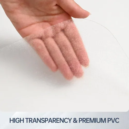 Miniatura 3 de Tapete para silla de escritorio para suelos duros, 48 x 30 pulgadas, protector transparente de oficina para madera dura, tapete de plástico de fácil
