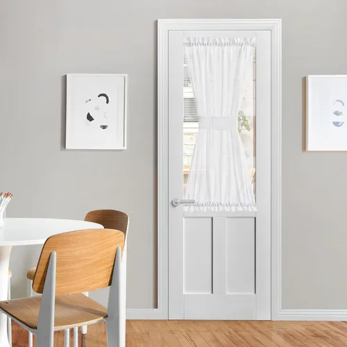 Miniatura 10 de NICETOWN - Cortinas transparentes para puerta de ventana, tratamiento de ventana lateral para puertas estrechas de vidrio/cocina/puerta delantera
