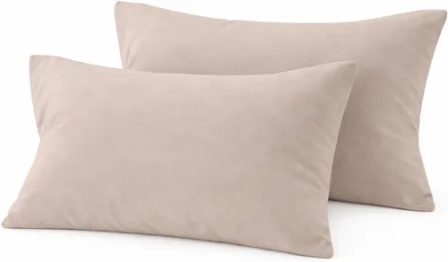 Miniatura 45 de COTTON STICH™ Juego de 2 fundas de almohada para niños pequeños de 14 x 20 pulgadas, 100% algodón de 600 hilos, fundas de almohada suaves y Azul