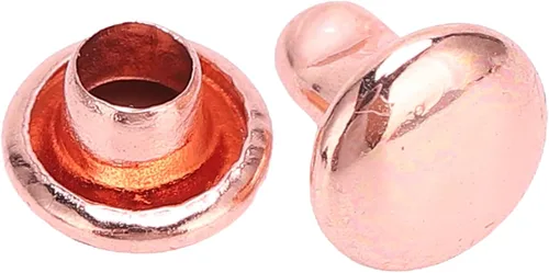 Miniatura 9 de Tgoon Remaches de doble tapa, 100 remaches de cuero, remaches de oro rosa, remaches de hierro y metal, botón redondo rápido para bolsos, bolsos