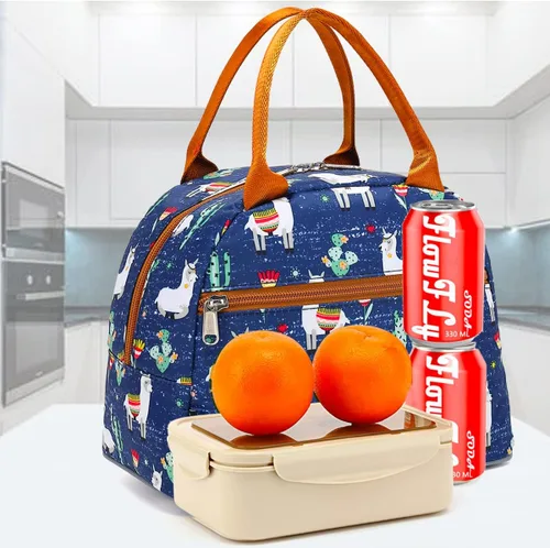 Miniatura 7 de Bolsa de almuerzo aislada FlowFly - Bolsa de asas organizadora para mujeres/hombres, Alpaca