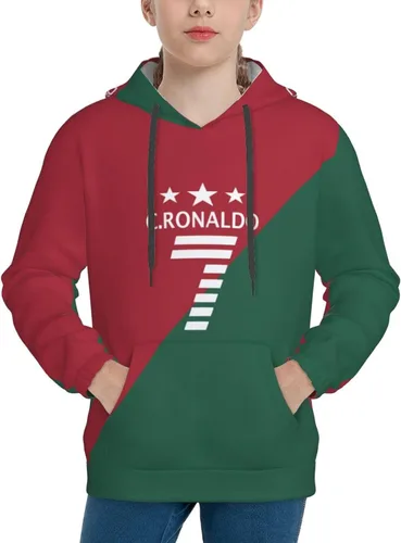 Miniatura 5 de Luja Dling Ronaldo #7 Cr7 - Sudadera con capucha para adolescentes con bolsillo