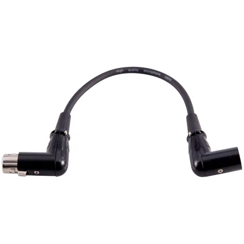 Miniatura 2 de Seismic Audio SARAX1 Nuevo cable de conexión XLR a XLR en ángulo recto de 1 pie
