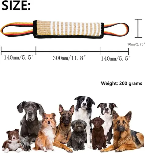 Miniatura 3 de Clysoru Juguete de yute resistente para perros
