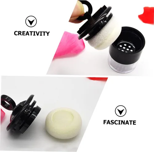 Miniatura 5 de Beaupretty Soplo portátil hermético del polvo del maquillaje de la caja del polvo de los cosméticos con el envase vacío