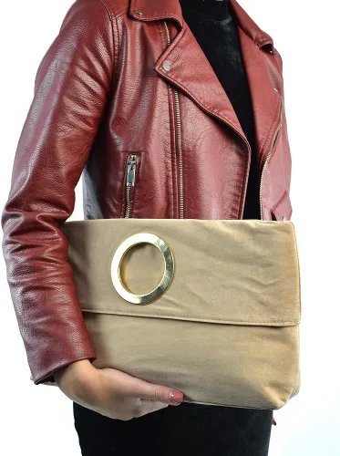 Miniatura 3 de ESSEX GLAM Bolso de mano sintético plegable para mujer